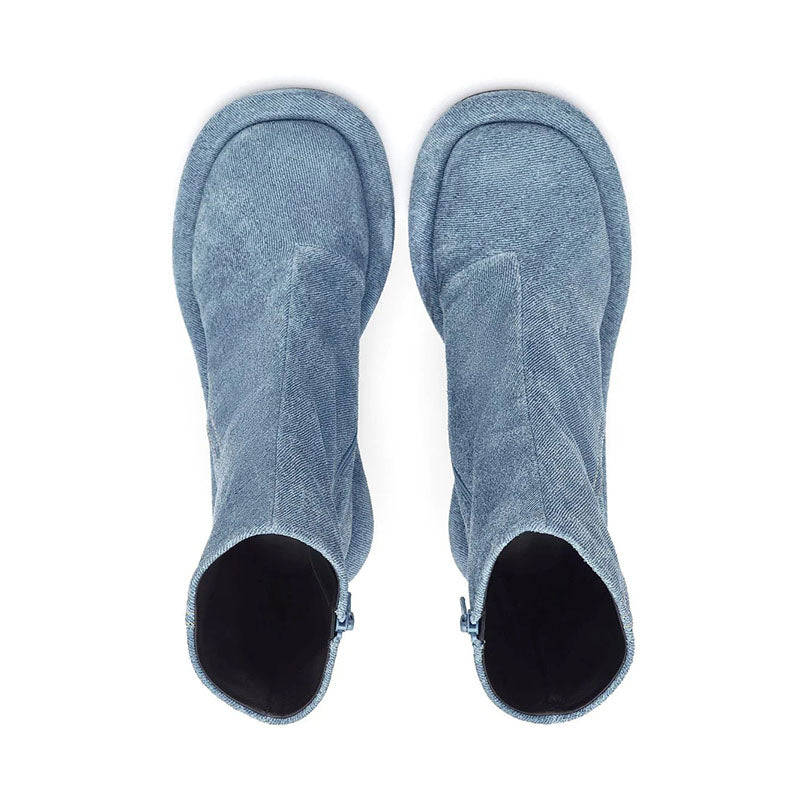 Cowboy Round Toe High Heels Boots LadyShow.Store