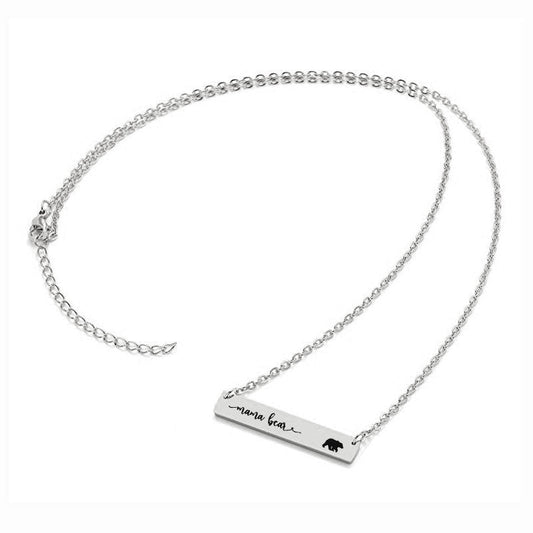 Titanium Steel Long Bar Necklace for Mother's Day Gift LadyShow.Store