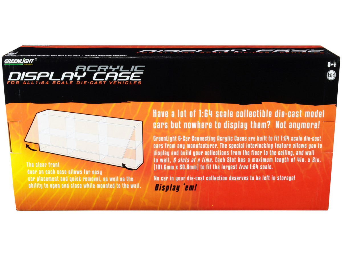 Acrylic Display Case 6-Car Connecting for 1/64 Scale Models by Greenlight LuxuryLifeWay Online Store