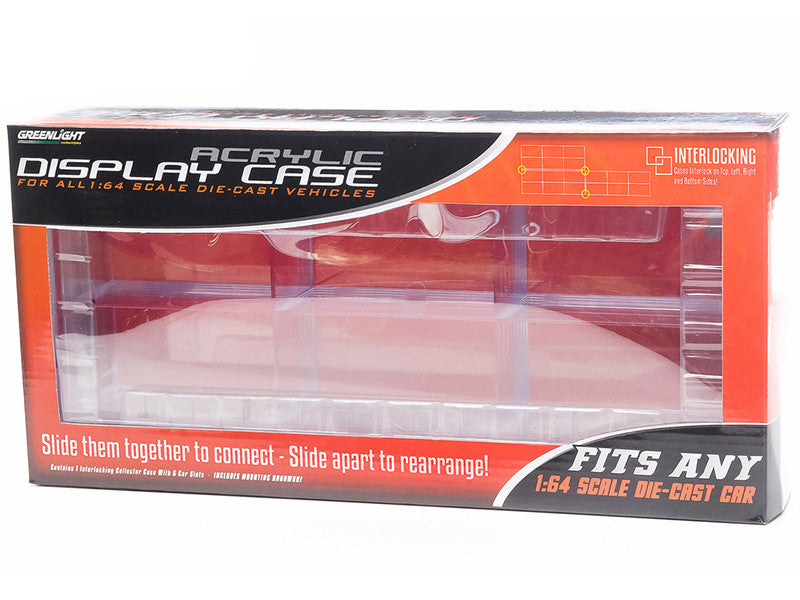 Acrylic Display Case 6-Car Connecting for 1/64 Scale Models by Greenlight LuxuryLifeWay Online Store