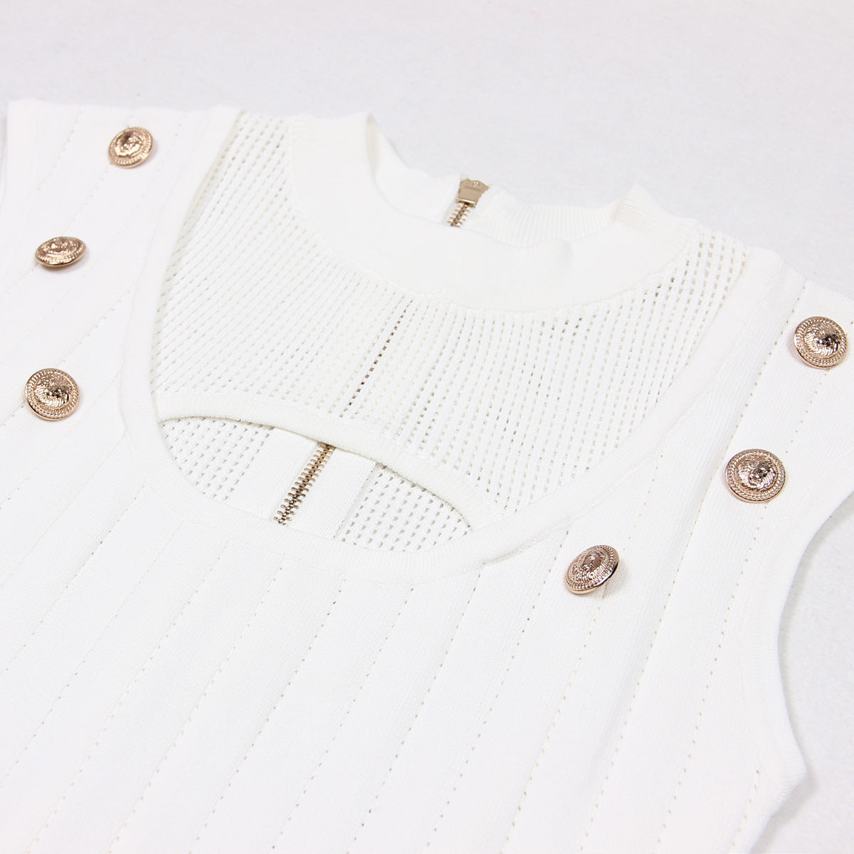 Fashion Hollowed-out Knitted Dress Women NorixaFashion.com