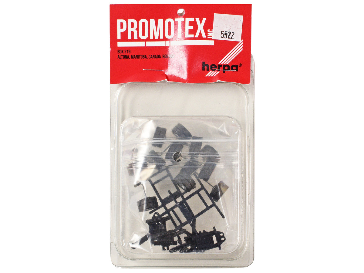 Lowboy Dual Axle Booster with Integrated Rear Axle and Fenders (2 Sets) 1/87 (HO) Plastic Model by Promotex LuxuryLifeWay Online Store
