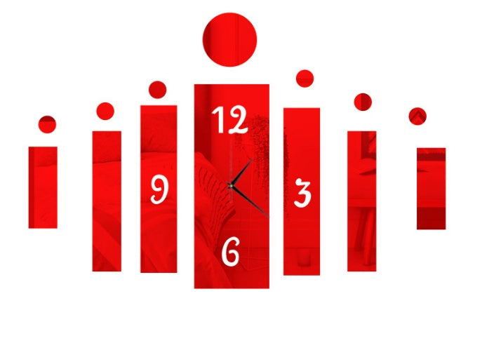 Creative DIY Clock Wall Stickers PearlNestDecor.com