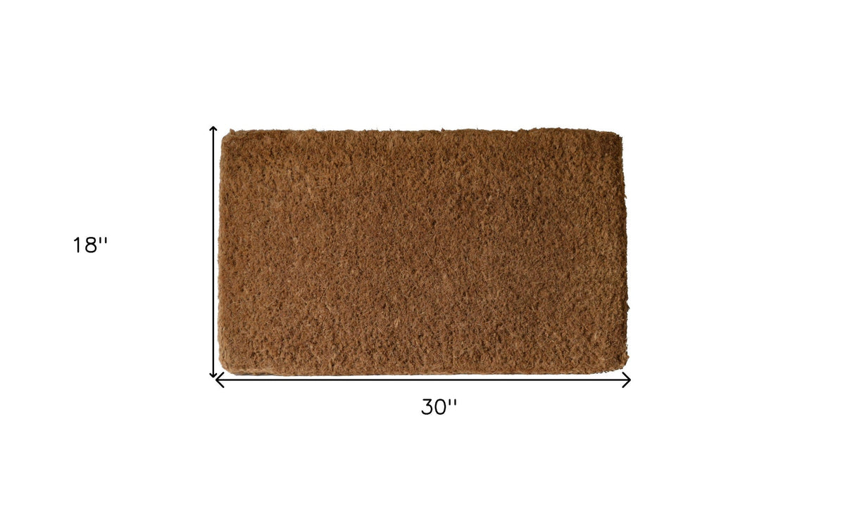 18" X 30" Brown Coir Outdoor Door Mat LuxuryLifeWay Online Store
