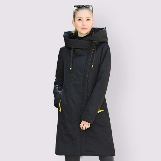 Large Winter Jackets For Women Long Jacket Outdoor Black CJD