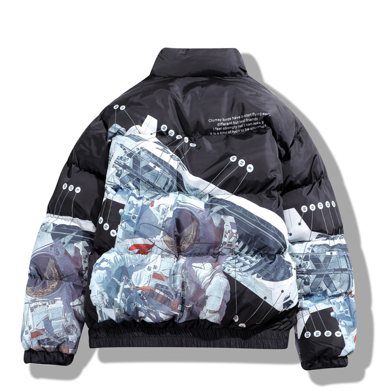Astronaut print padded jacket Best YouTube Store