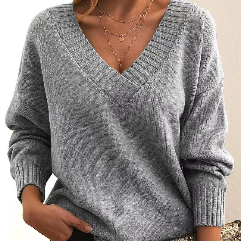 Women's Fashion Casual Versatile Knit Shirt NorixaFashion.com