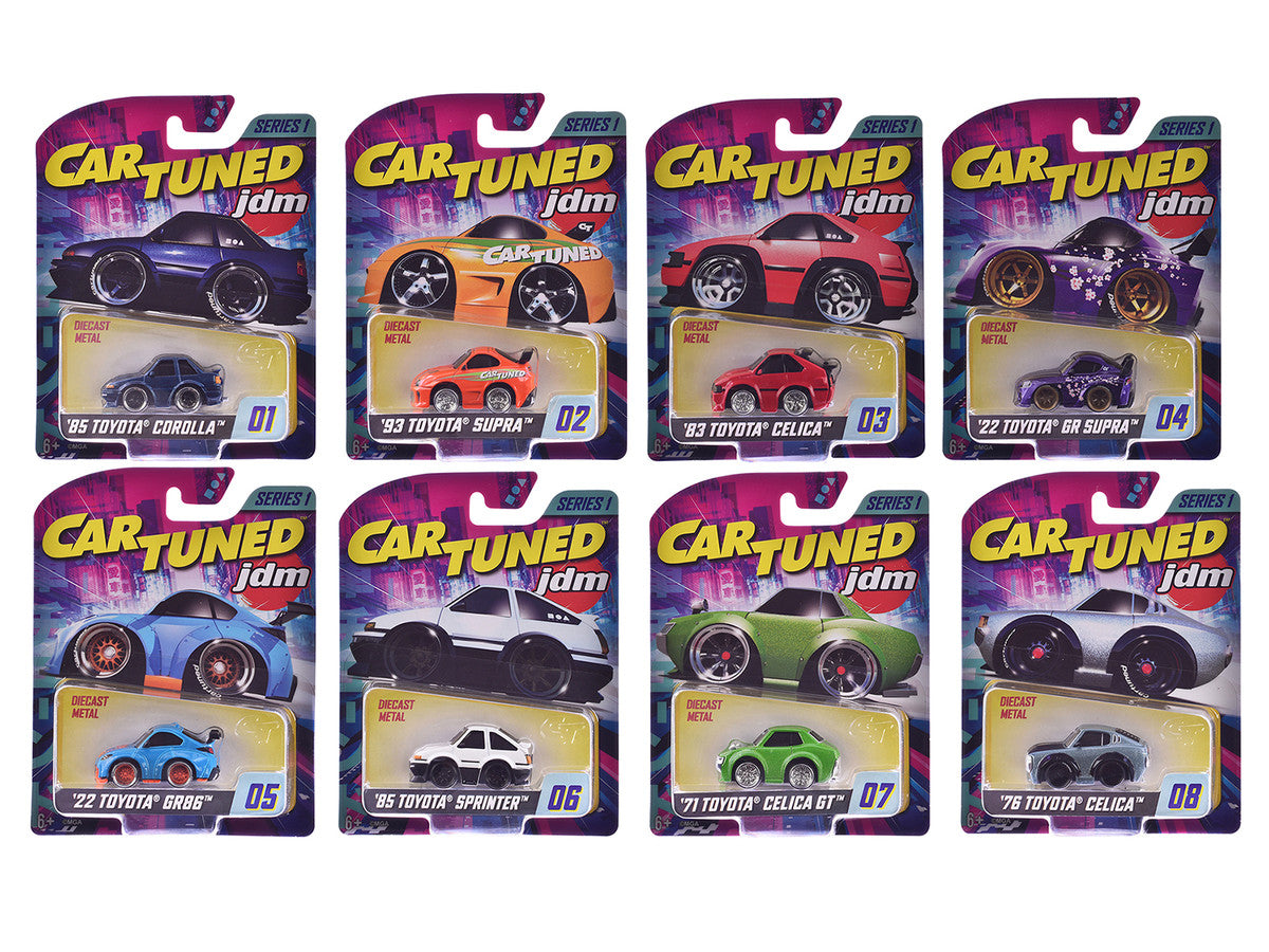 JDM Tuners Series 1 Set of 8 Pieces Diecast Model Cars by CarTuned LuxuryLifeWay Online Store