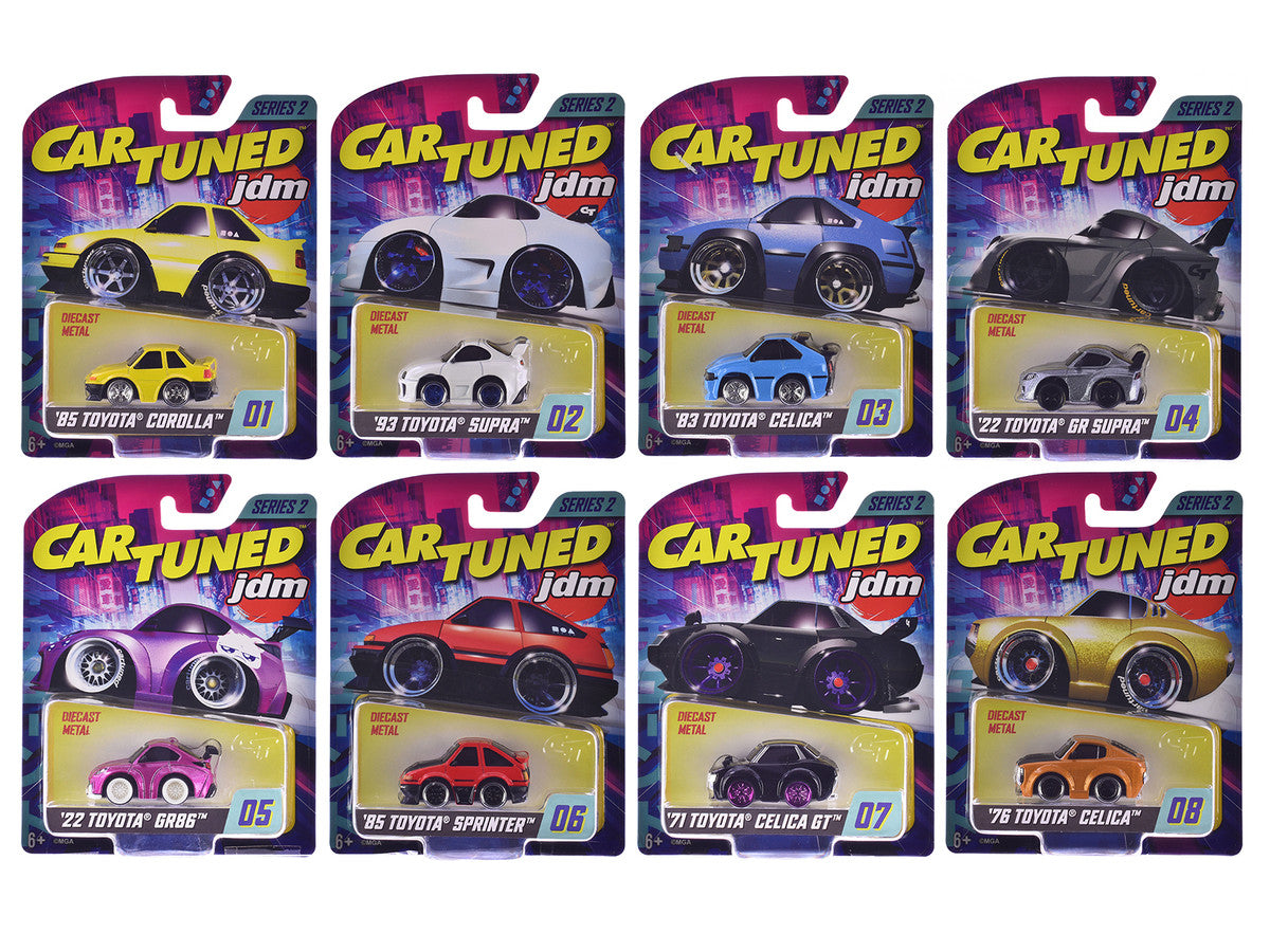 JDM Tuners Series 2 Set of 8 Pieces Diecast Model Cars by CarTuned LuxuryLifeWay Online Store
