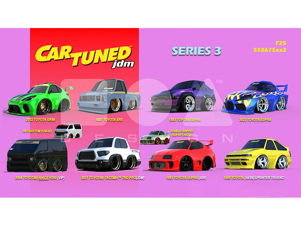JDM Tuners Series 3 Set of 8 Pieces Diecast Model Cars by CarTuned LuxuryLifeWay Online Store