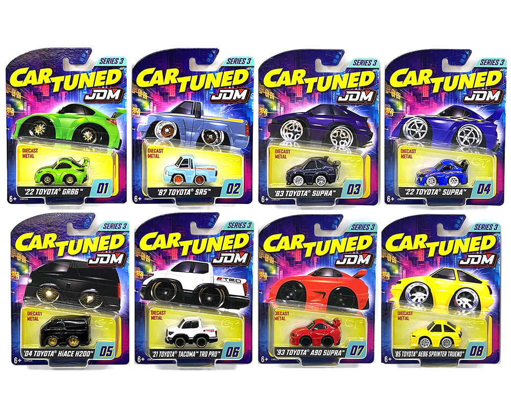 JDM Tuners Series 3 Set of 8 Pieces Diecast Model Cars by CarTuned LuxuryLifeWay Online Store