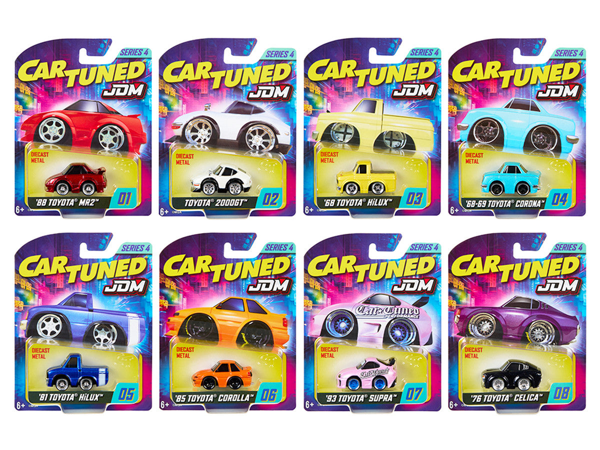 JDM Tuners Series 4 Set of 8 Pieces Diecast Model Cars by CarTuned LuxuryLifeWay Online Store