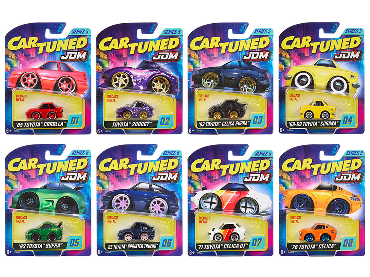 JDM Tuners Series 5 Set of 8 Pieces Diecast Model Cars by CarTuned LuxuryLifeWay Online Store