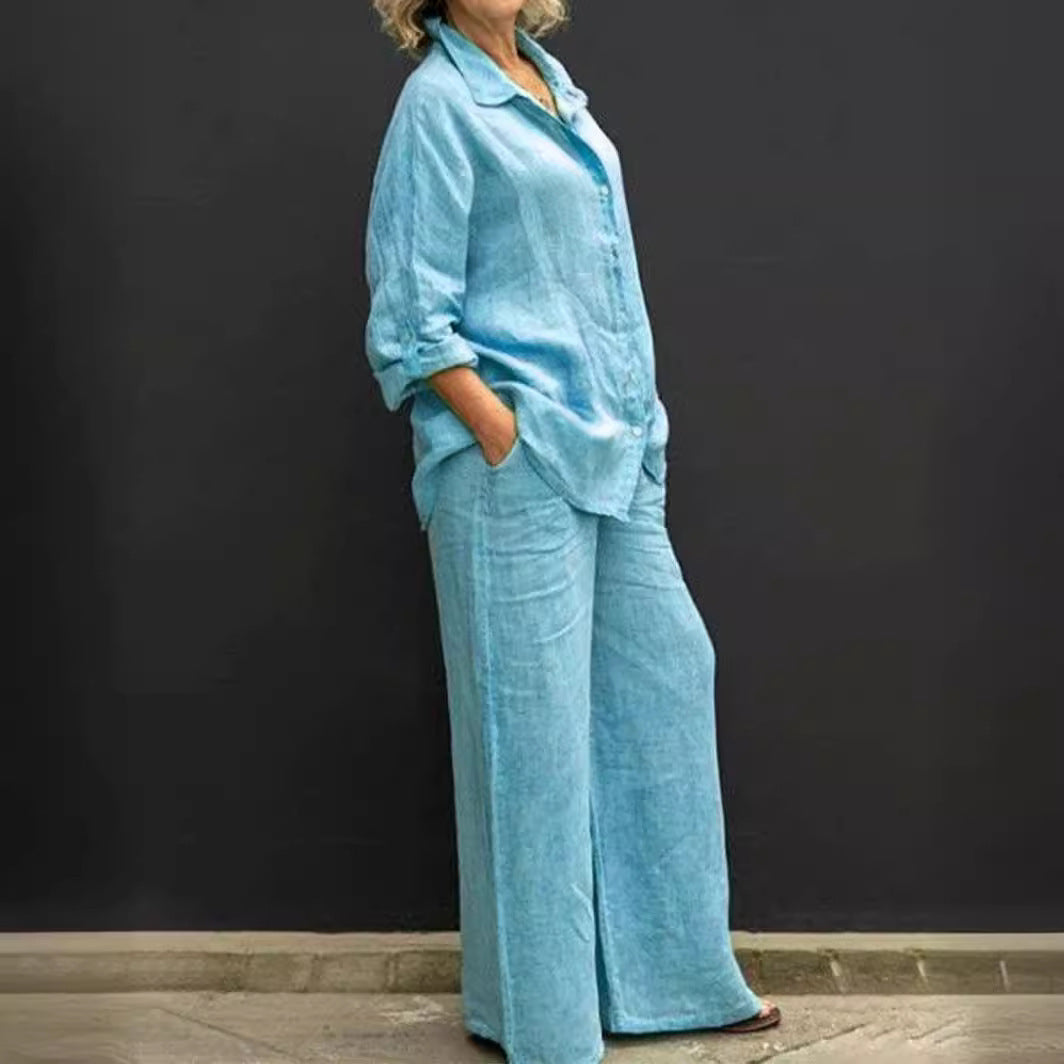New Womens Shirt Set Casual Urban Outfit NorixaFashion.com
