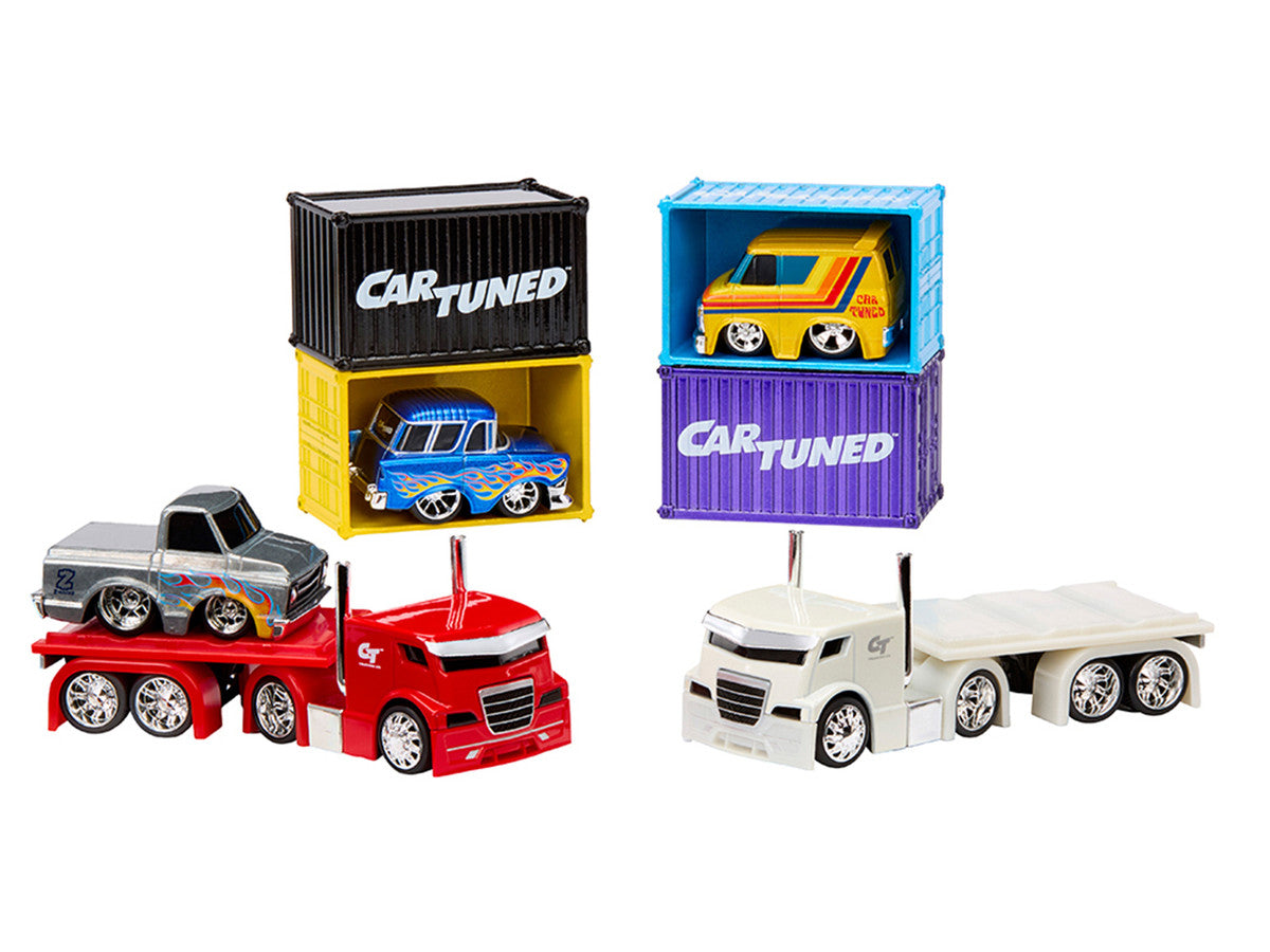 "Rigs" Container Case Series 2 Set of 4 Pieces Diecast Model Cars by CarTuned LuxuryLifeWay Online Store