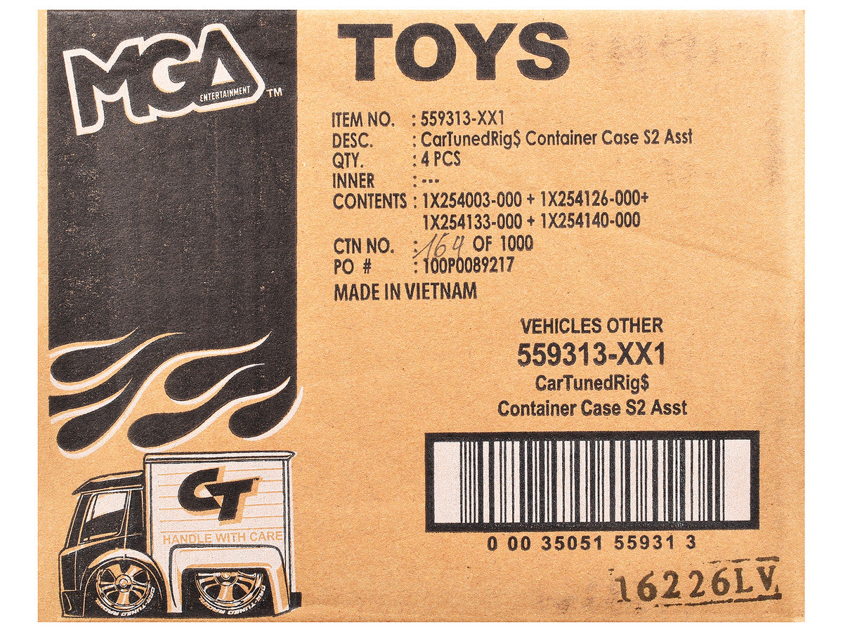 "Rigs" Container Case Series 2 Set of 4 Pieces Diecast Model Cars by CarTuned LuxuryLifeWay Online Store