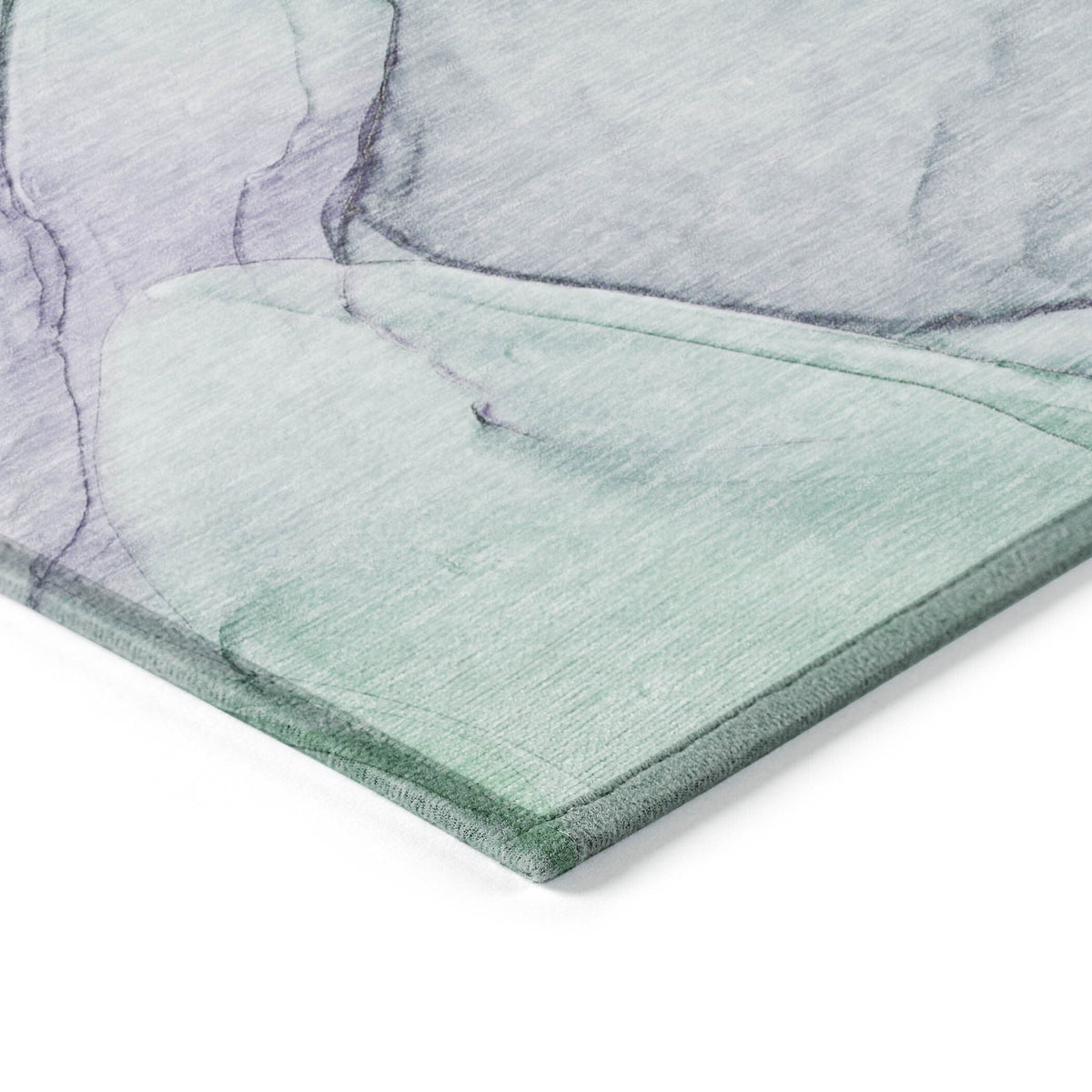 3' X 5' Blue and Gray Abstract Washable Non Skid Indoor Outdoor Area Rug LuxuryLifeWay Online Store