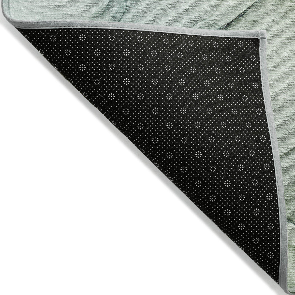 8' Runner Green Abstract Washable Non Skid Indoor Outdoor Runner Rug LuxuryLifeWay Online Store