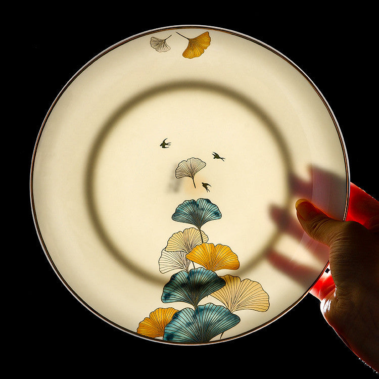 Dinner Plates Ceramic Steak Plate Web Porcelain LadyShow.Store