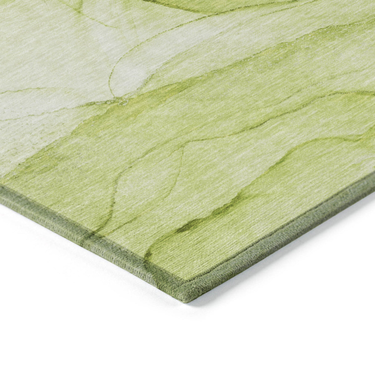 3' X 5' Green Abstract Washable Non Skid Indoor Outdoor Area Rug LuxuryLifeWay Online Store