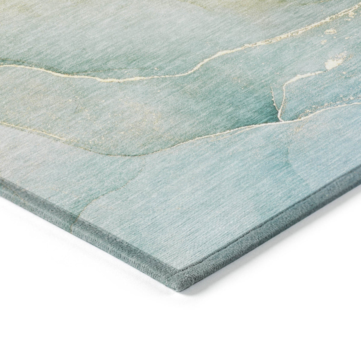 3' X 5' Green Abstract Washable Non Skid Indoor Outdoor Area Rug LuxuryLifeWay Online Store