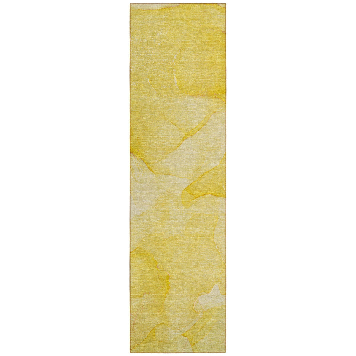 2' X 8' Gold Abstract Washable Non Skid Indoor Outdoor Runner Rug LuxuryLifeWay Online Store