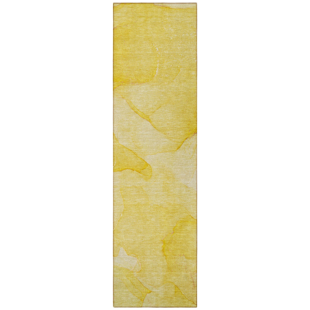 2' X 8' Gold Abstract Washable Non Skid Indoor Outdoor Runner Rug LuxuryLifeWay Online Store