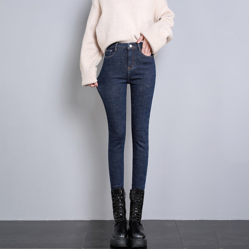 Fleece-Lined Skinny Pants NorixaFashion.com