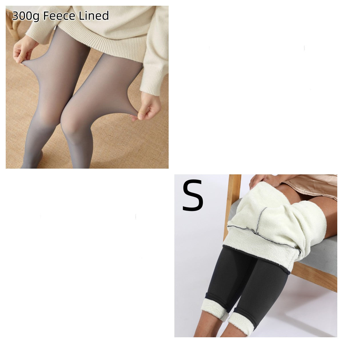 Fleece-lined Thickened Sheer Tights Leggings Transparent One-piece Pantyhose Superb Fleshcolor Pantynose NorixaFashion.com