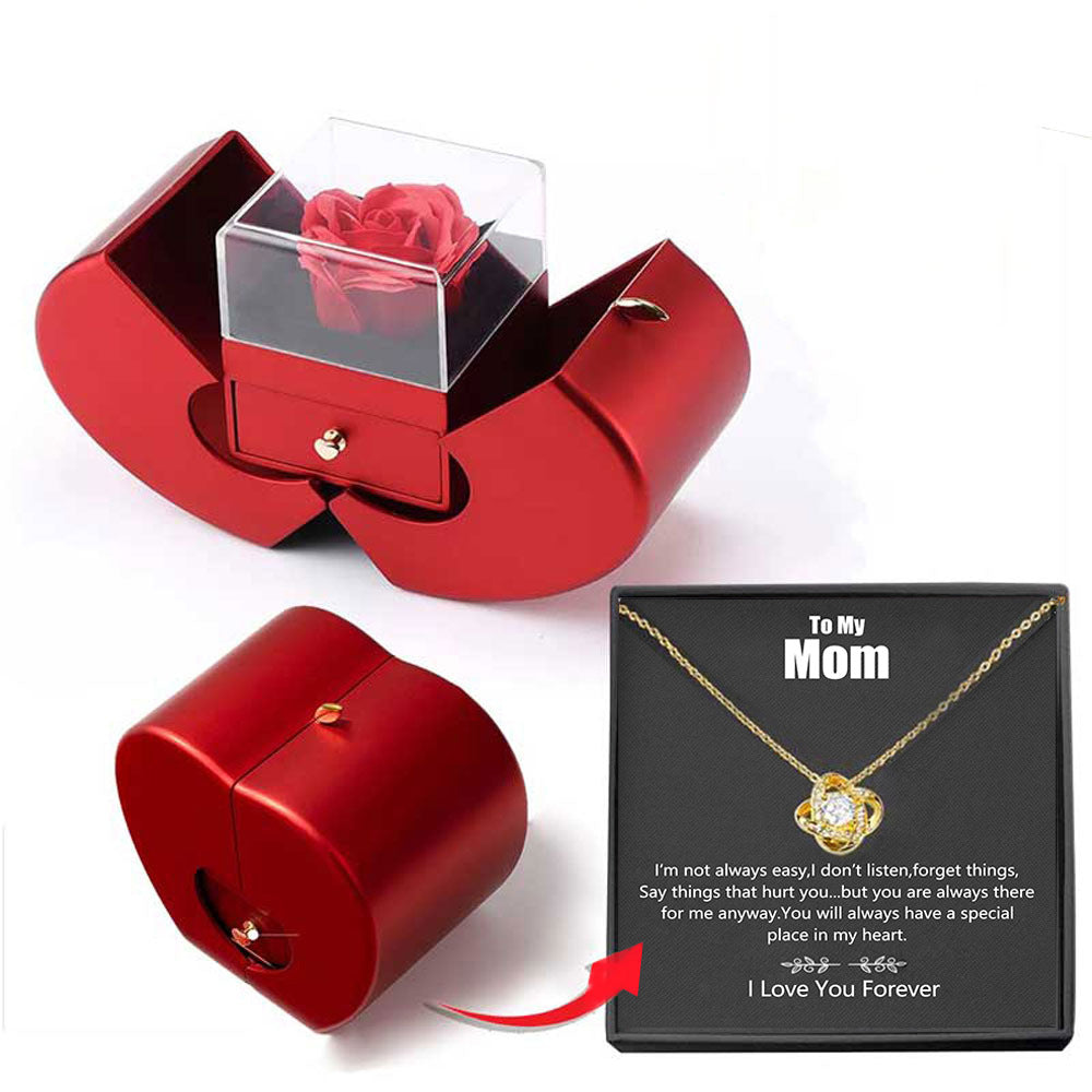 Niche Mother's Day Gift Clavicle Chain Apple Box Set LuxuryLifeWay Online Store