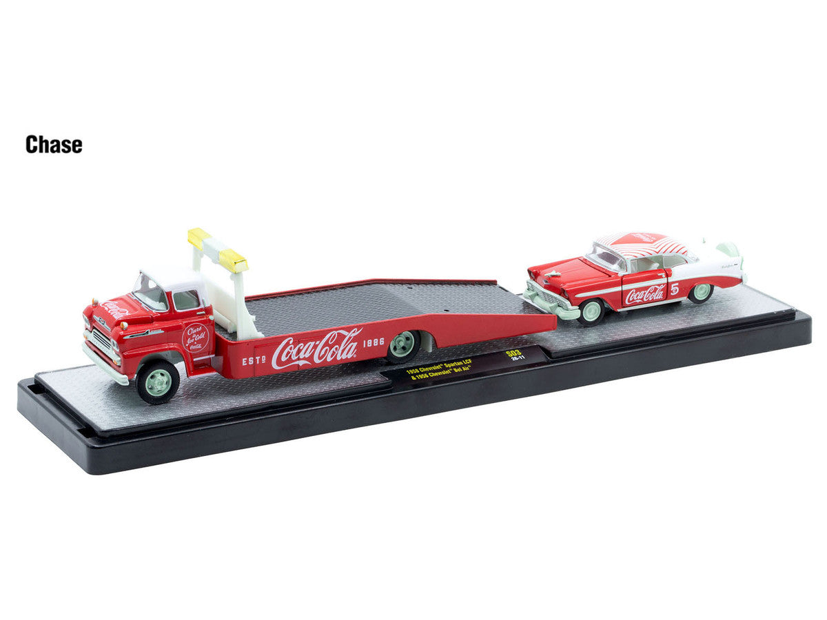 Auto Haulers "Coca-Cola" Set of 3 pieces Release S03 Limited Edition to 4800 pieces Worldwide 1/64 Diecast Model by M2 Machines LuxuryLifeWay Online Store