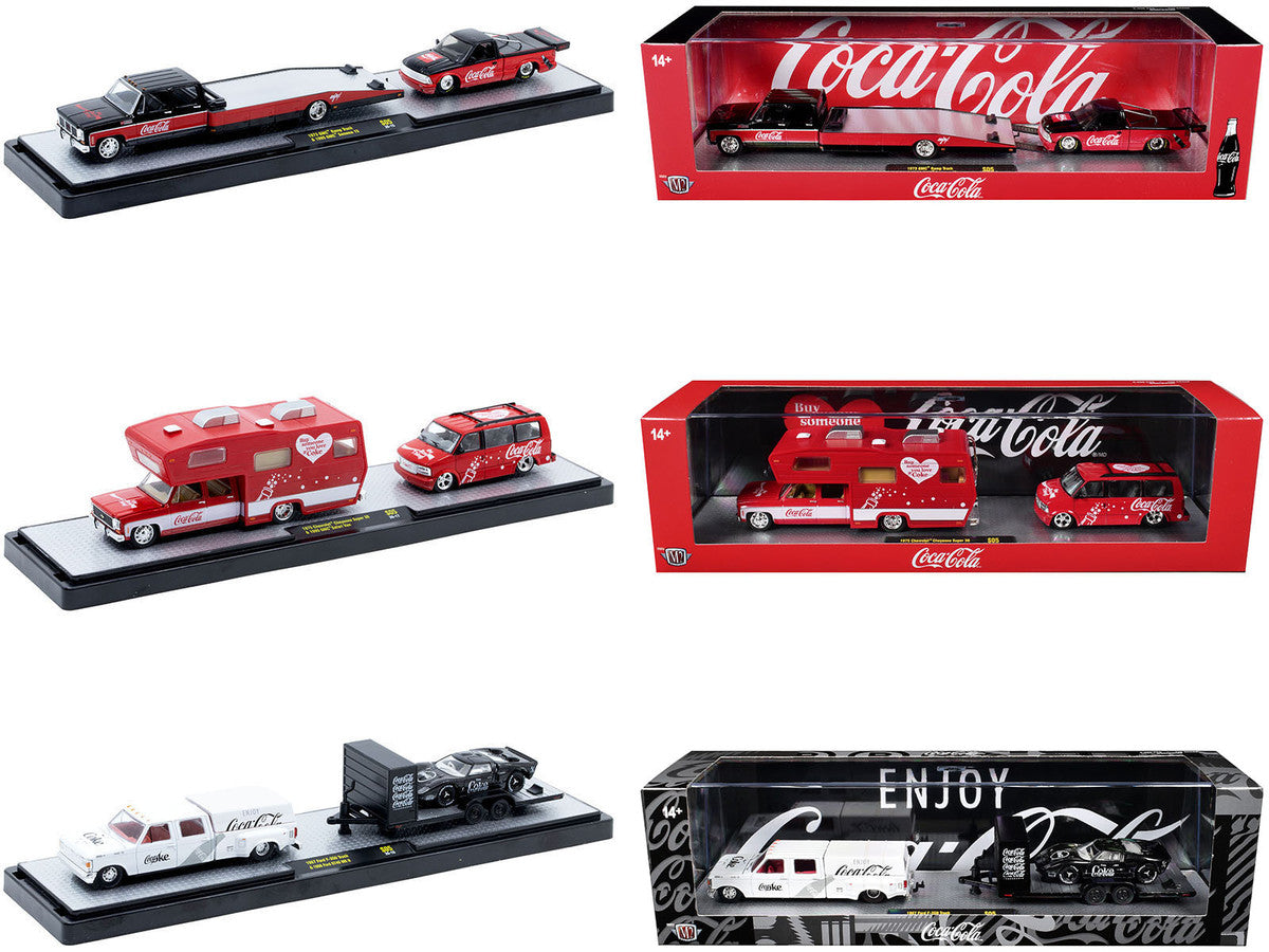 Auto Haulers "Coca-Cola" Set of 3 pieces Release S05 Limited Edition to 6000 pieces Worldwide 1/64 Diecast Models by M2 Machines LuxuryLifeWay Online Store