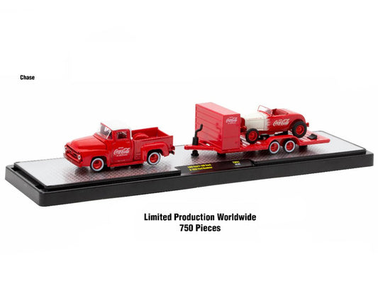 Auto Haulers "Coca-Cola" Set of 3 pieces Release 31 Limited Edition to 7250 pieces Worldwide 1/64 Diecast Models by M2 Machines LuxuryLifeWay Online Store