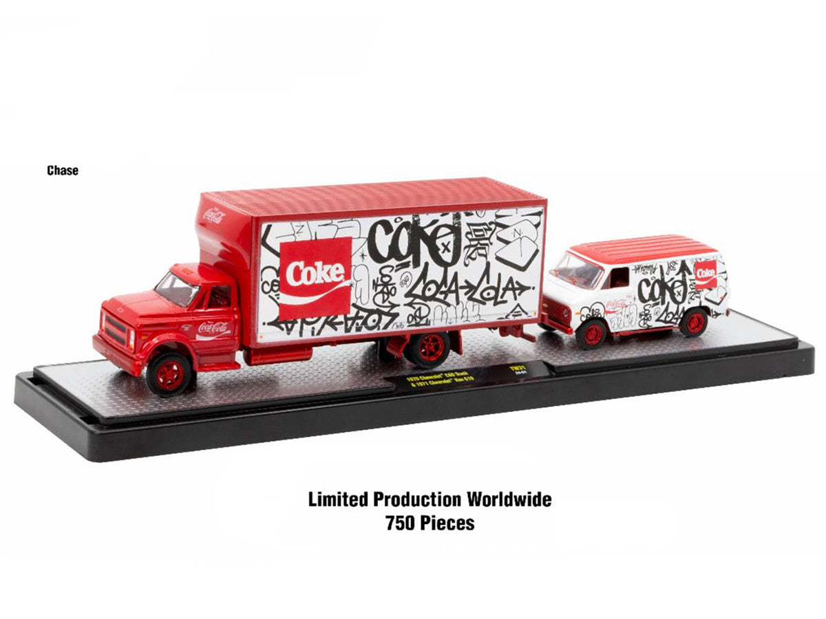 Auto Haulers "Coca-Cola" Set of 3 pieces Release 31 Limited Edition to 7250 pieces Worldwide 1/64 Diecast Models by M2 Machines LuxuryLifeWay Online Store