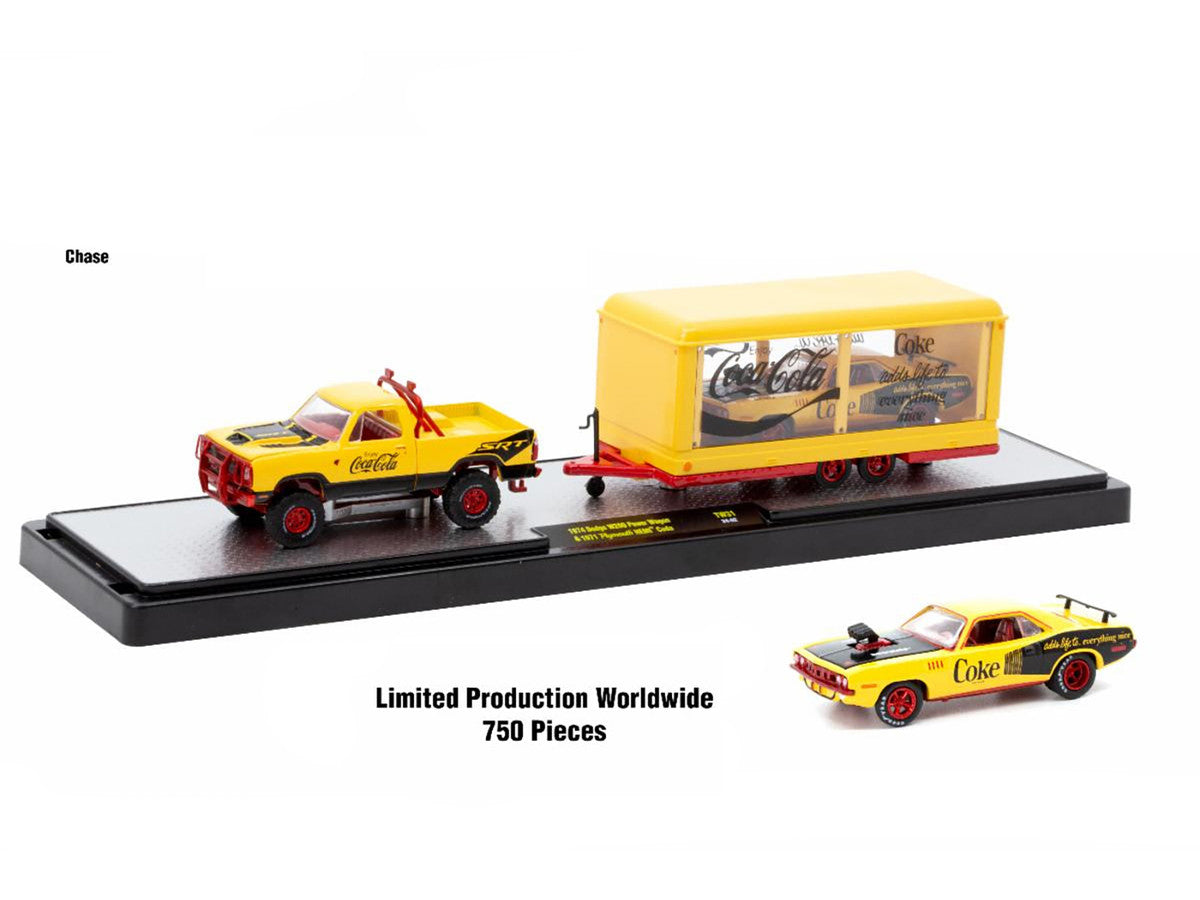 Auto Haulers "Coca-Cola" Set of 3 pieces Release 31 Limited Edition to 7250 pieces Worldwide 1/64 Diecast Models by M2 Machines LuxuryLifeWay Online Store