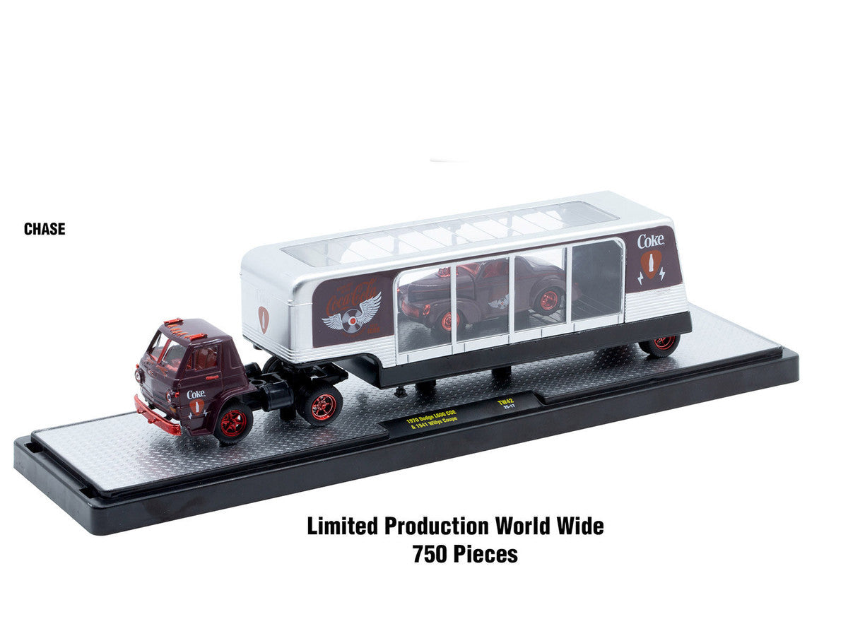 Auto Haulers "Coca-Cola" Set of 3 pieces Release 42 Limited Edition to 8200 pieces Worldwide 1/64 Diecast Models by M2 Machines LuxuryLifeWay Online Store