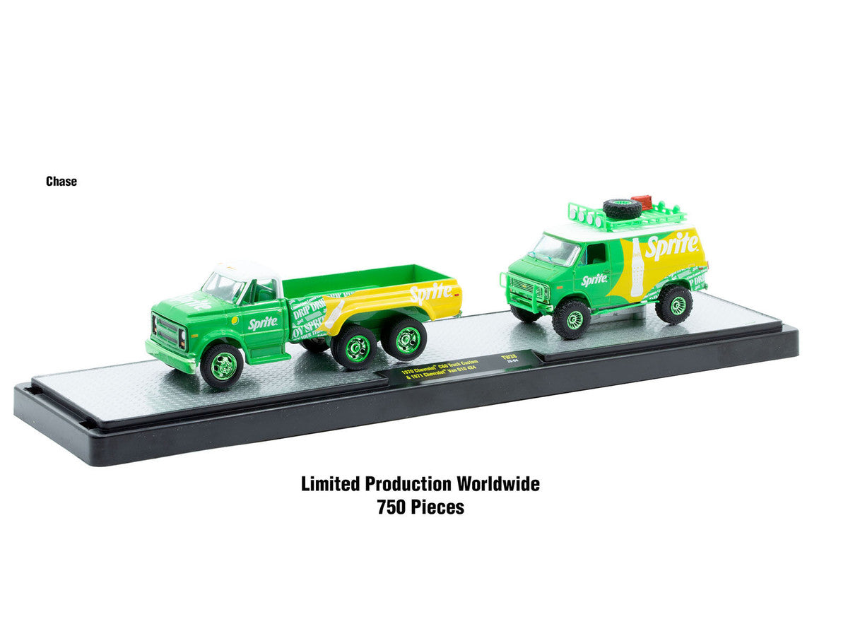 Auto Haulers "Soda" Set of 3 pieces Release 38 Limited Edition to 8000 pieces Worldwide 1/64 Diecast Models by M2 Machines LuxuryLifeWay Online Store