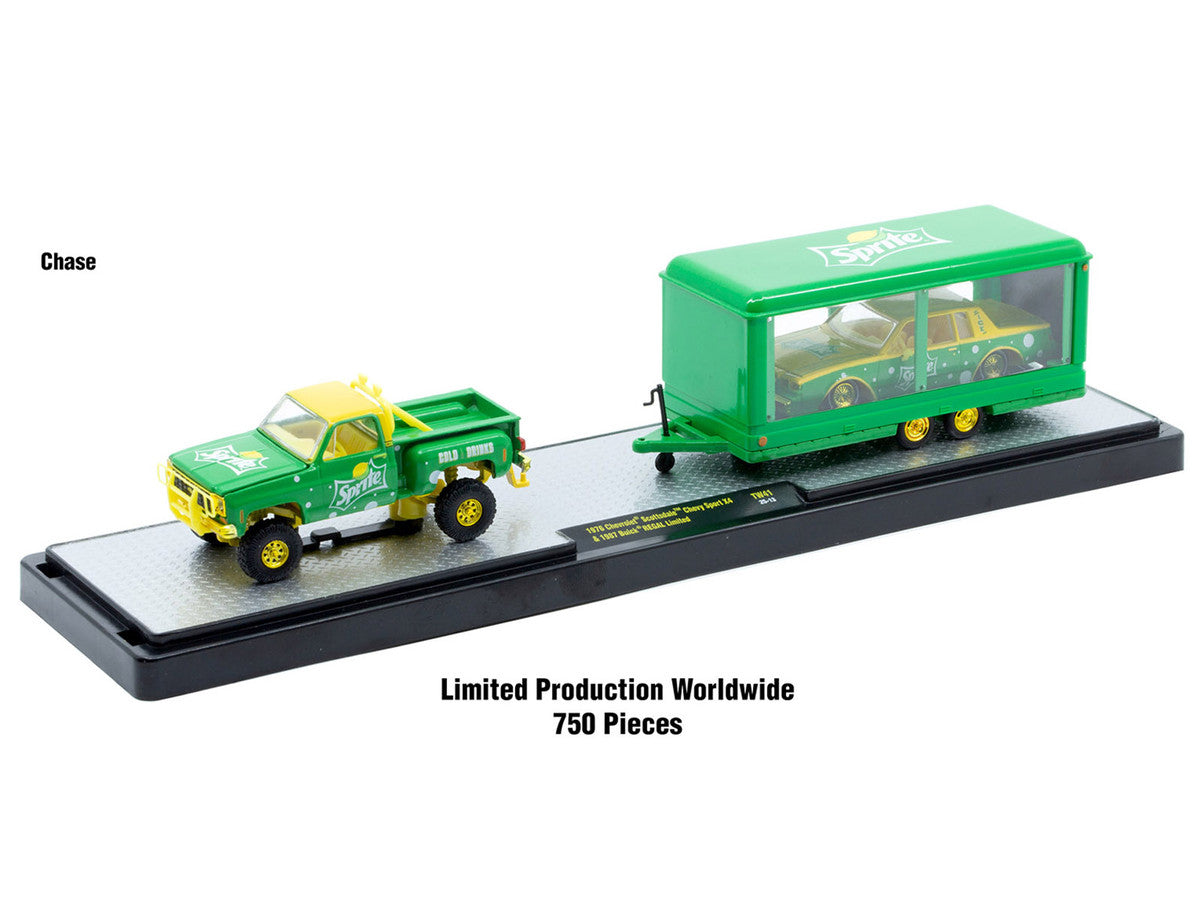 Auto Haulers "Soda" Set of 3 pieces Release 41 Limited Edition to 8200 pieces Worldwide 1/64 Diecast Models by M2 Machines LuxuryLifeWay Online Store