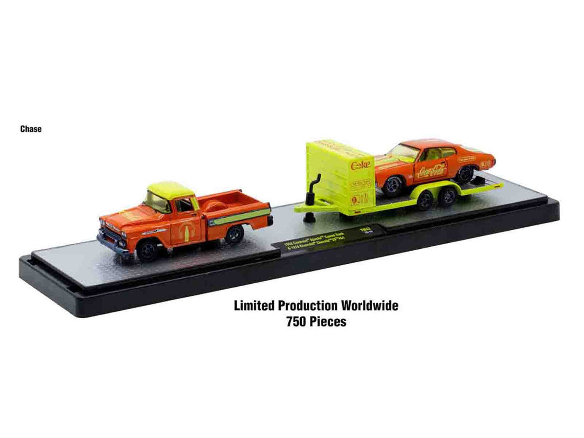 Auto Haulers "Coca-Cola" Set of 3 pieces Release 43 Limited Edition to 6200 pieces Worldwide 1/64 Diecast Models by M2 Machines LuxuryLifeWay Online Store