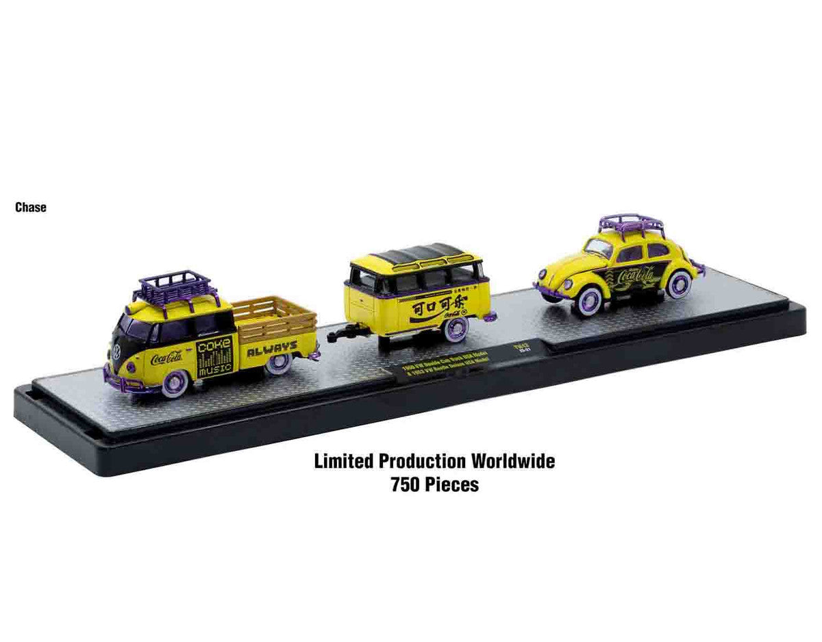 Auto Haulers "Coca-Cola" Set of 3 pieces Release 43 Limited Edition to 6200 pieces Worldwide 1/64 Diecast Models by M2 Machines LuxuryLifeWay Online Store