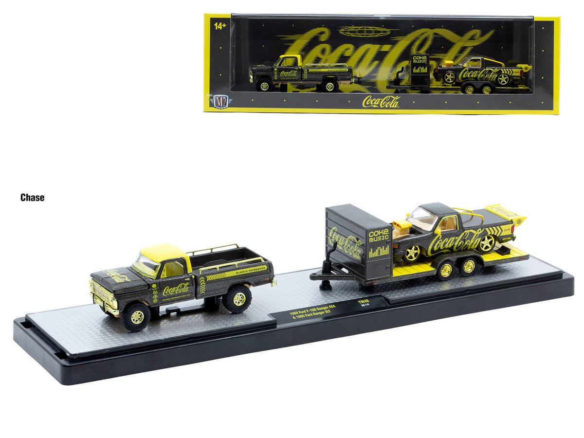 Auto Haulers "Coca-Cola" Set of 3 pieces Release 48 Limited Edition to 4800 pieces Worldwide 1/64 Diecast Models by M2 Machines LuxuryLifeWay Online Store