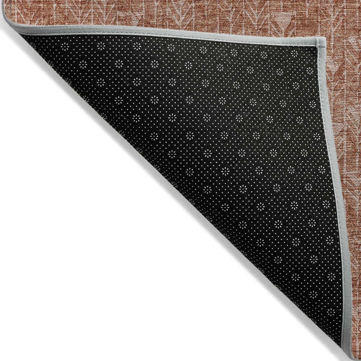 3' X 5' Terra Cotta Geometric Washable Non Skid Indoor Outdoor Area Rug LuxuryLifeWay Online Store