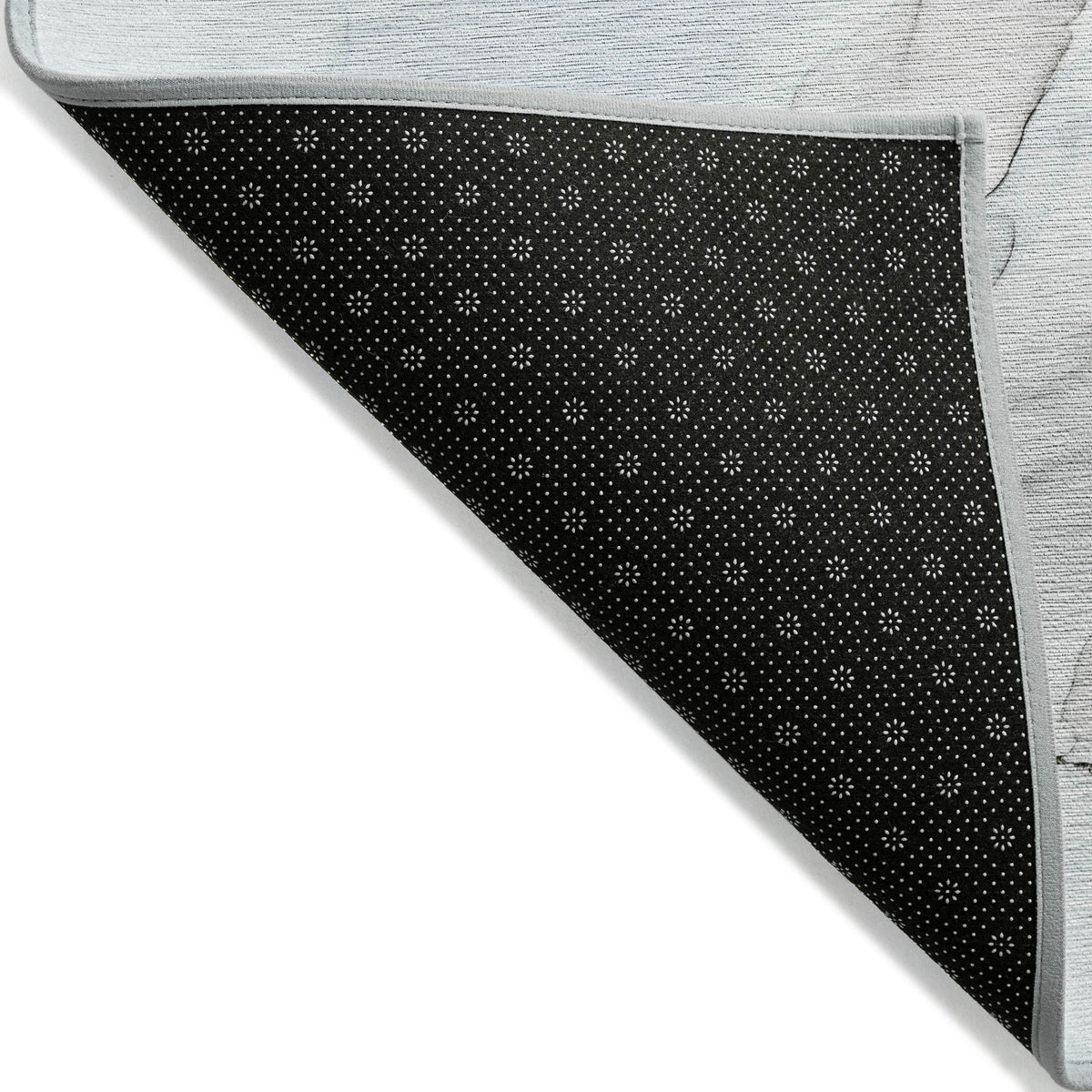 3' X 5' Ivory Blue and Gray Abstract Washable Non Skid Indoor Outdoor Area Rug LuxuryLifeWay Online Store