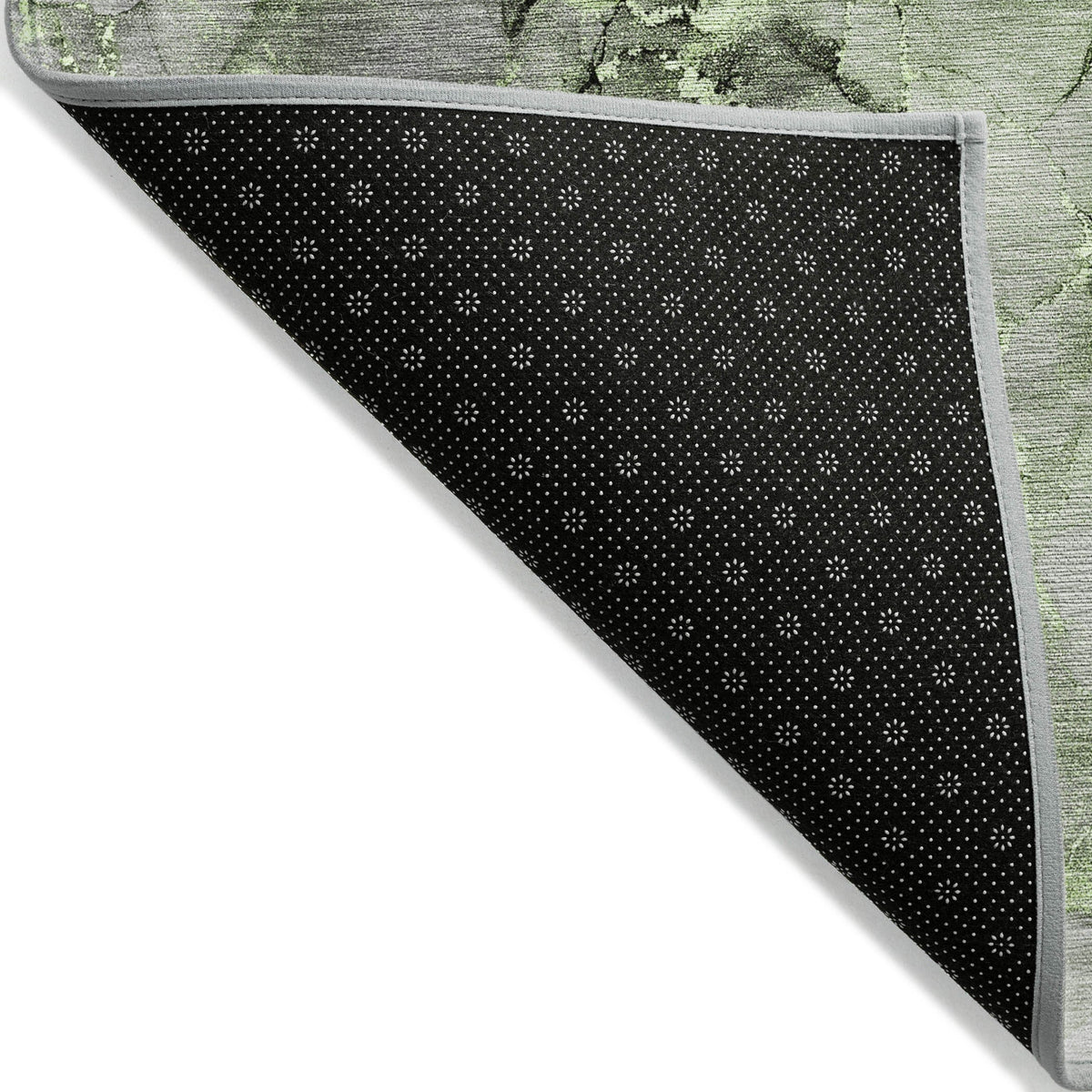 3' X 5' Green Abstract Washable Non Skid Indoor Outdoor Area Rug LuxuryLifeWay Online Store