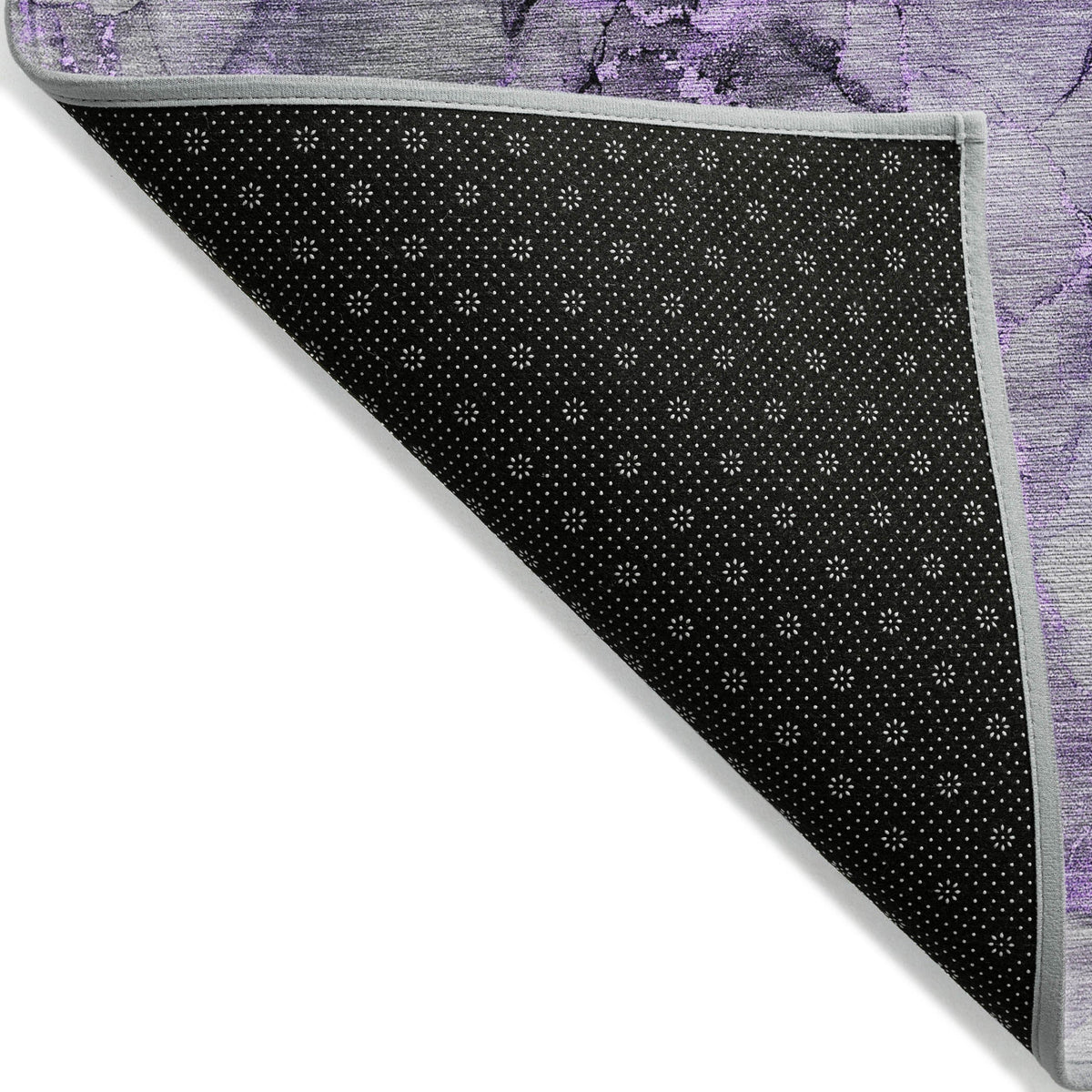 8' Runner Purple Abstract Washable Non Skid Indoor Outdoor Runner Rug LuxuryLifeWay Online Store