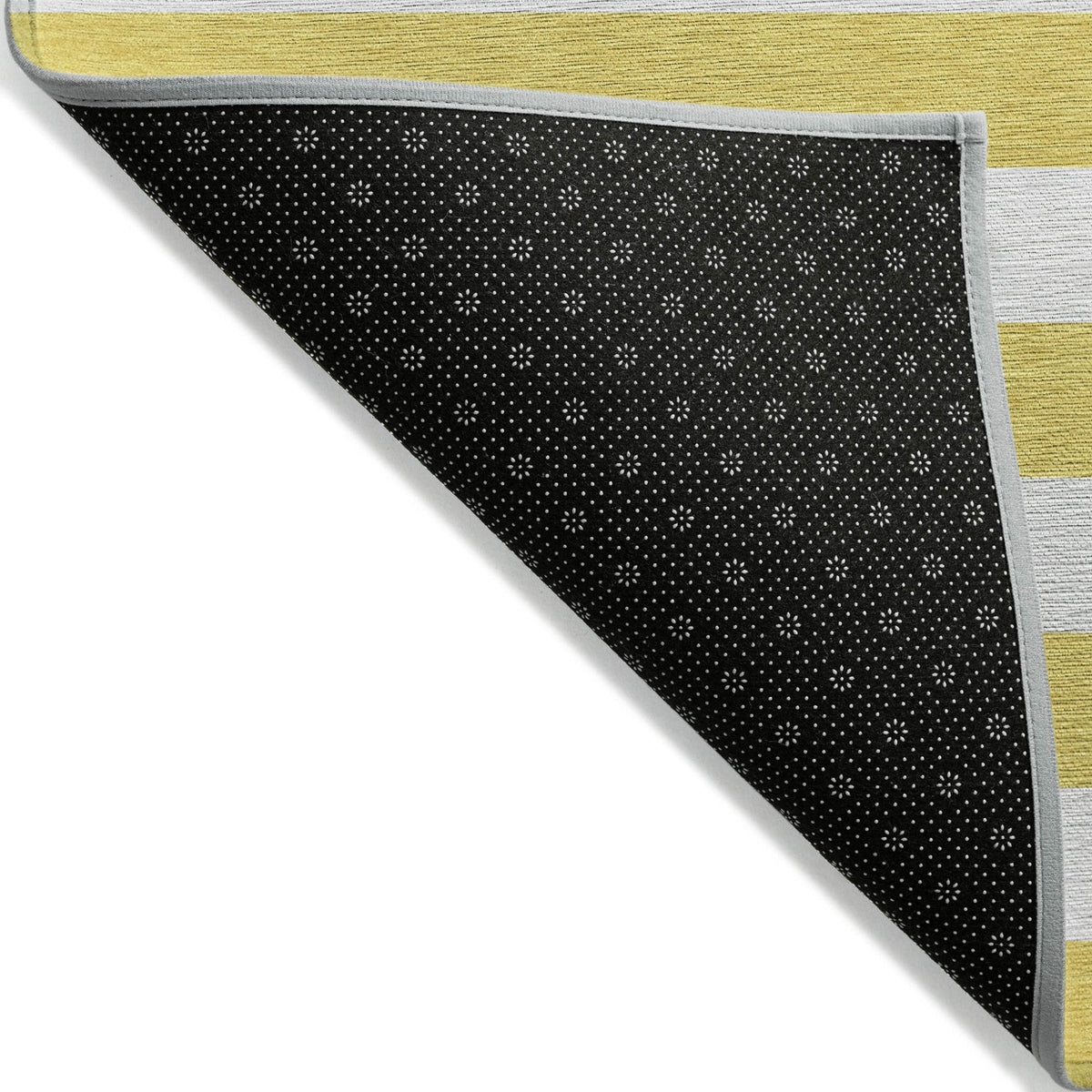 2' X 8' Yellow and White Striped Washable Indoor Outdoor Runner Rug LuxuryLifeWay Online Store