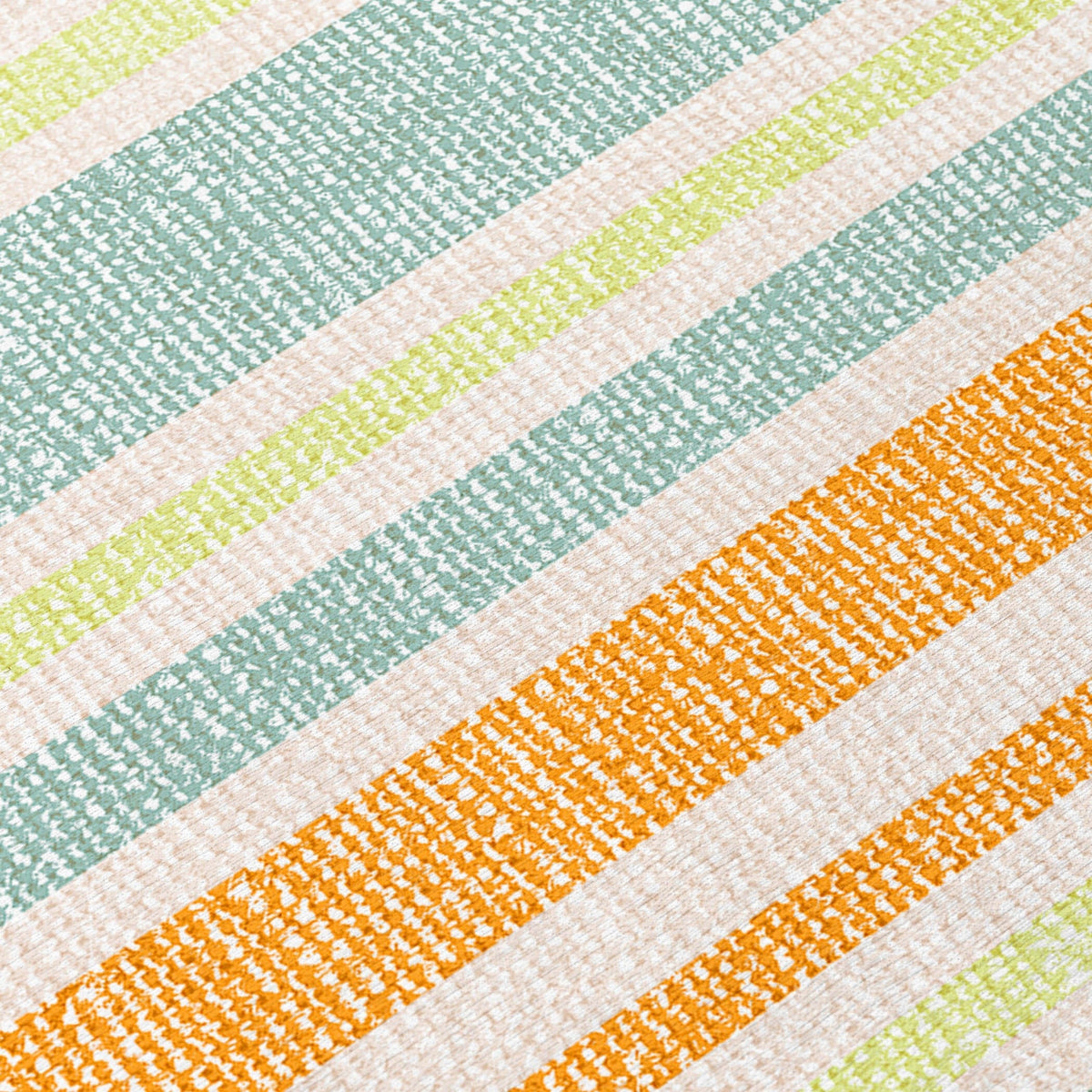 3' X 5' Orange Striped Washable Non Skid Indoor Outdoor Area Rug LuxuryLifeWay Online Store