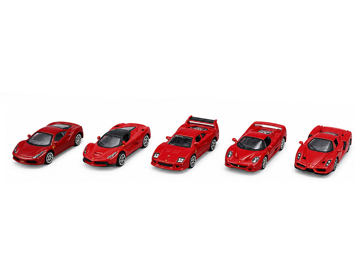 Ferrari Set of 5 Pieces "Race + Play" Series 1/64 Diecast Model Cars by Bburago LuxuryLifeWay Online Store