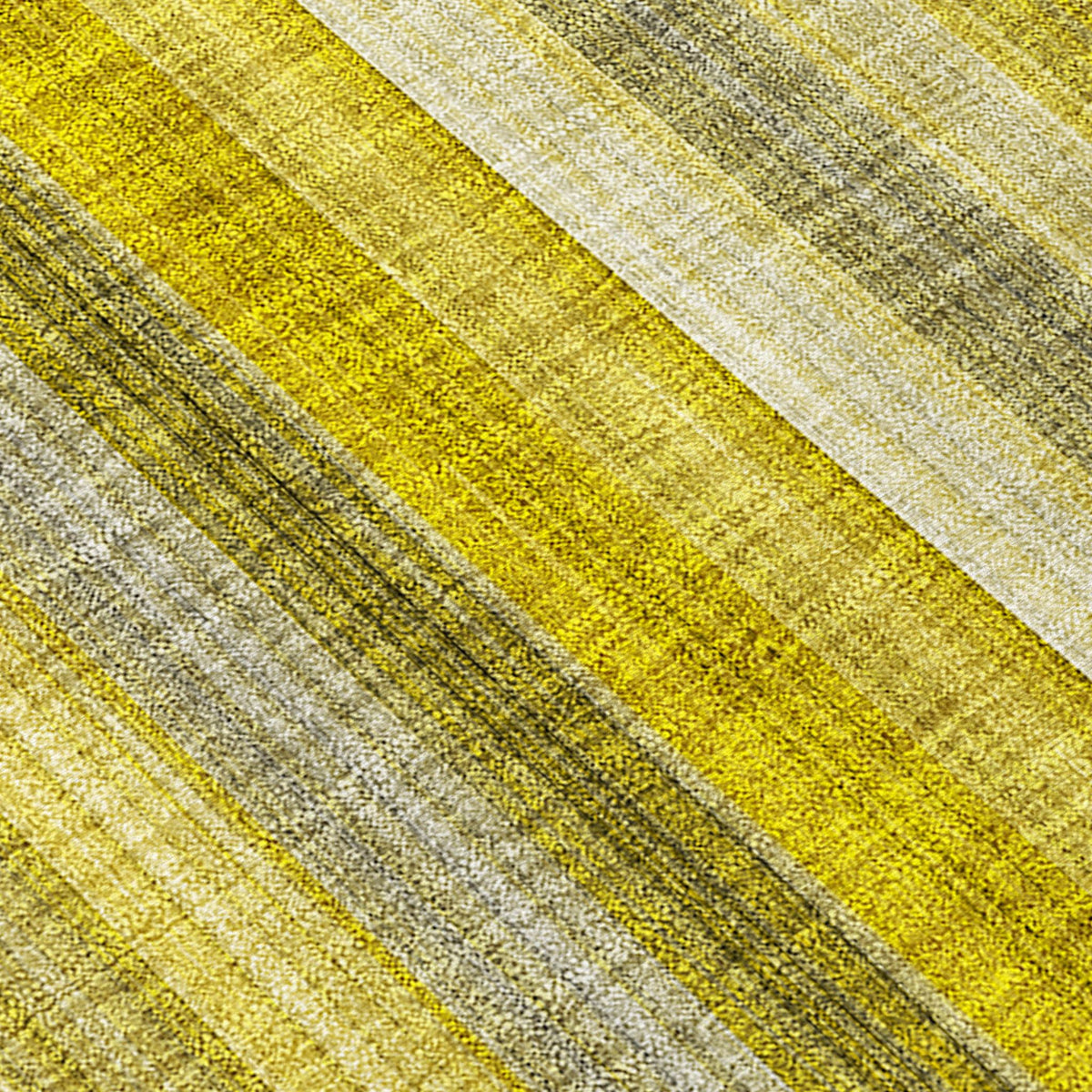2' X 8' Gold Striped Washable Non Skid Indoor Outdoor Runner Rug LuxuryLifeWay Online Store