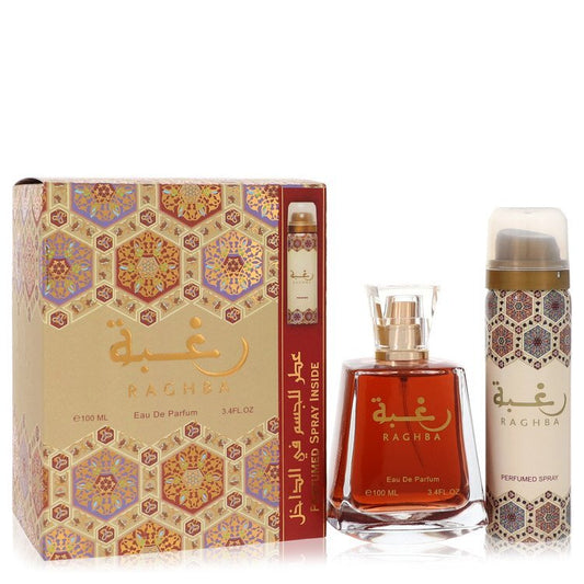 Lattafa Raghba by Lattafa Eau De Parfum Spray Plus 1.7 oz Deodorant Spray 3.4 oz (Men) LuxuryLifeWay Online Store
